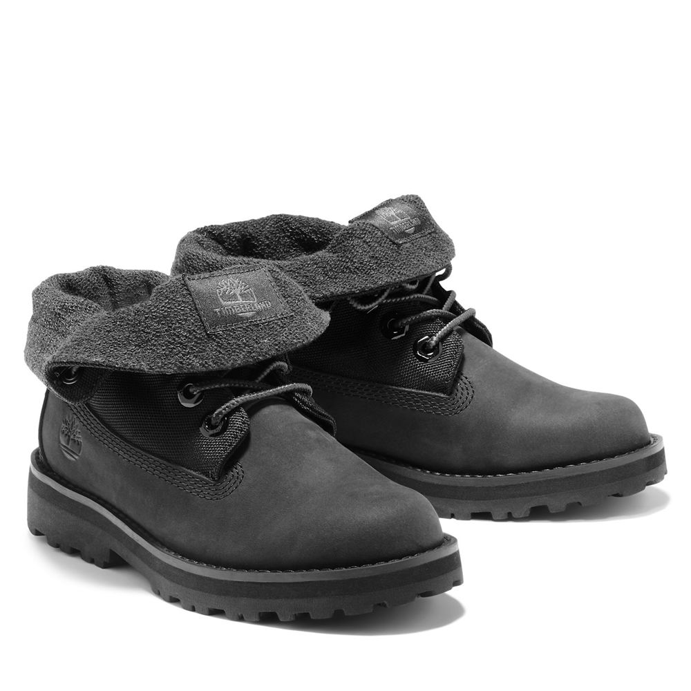 Tênis Crianças - Timberland Junior Courma Roll-Top Boots - HIOQB3401 - Pretas